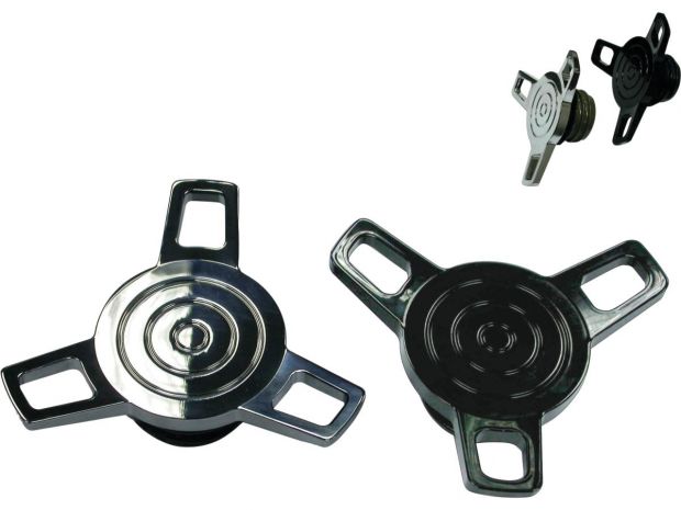 Spinner Gas Cap Left side cap only (Non-Vented) Black 