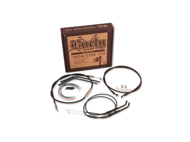 15" Bagger Bar Cable Kit Black Vinyl ABS 