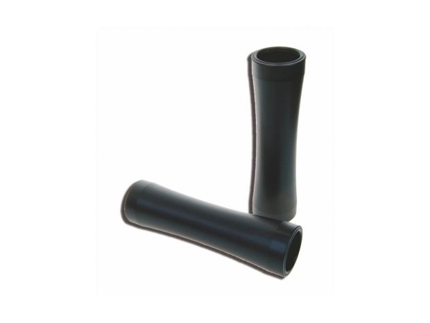 Curved Upper Fork Cover Black Powder Coated Satin 