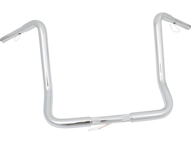 17 Dresser Ape Hanger Handlebar Non-Dimpled 3-Hole Chrome 1 1/4" Throttle By Wire Throttle Cables 