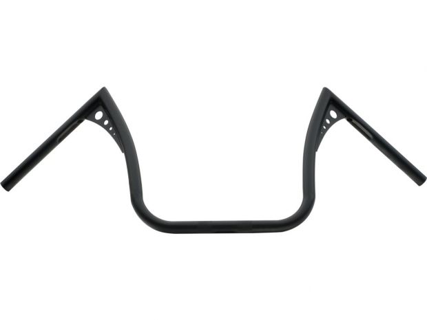13 Bonanza II Wide Handlebar Dimpled 3-Hole Black Powder Coated 1" Throttle Cables 