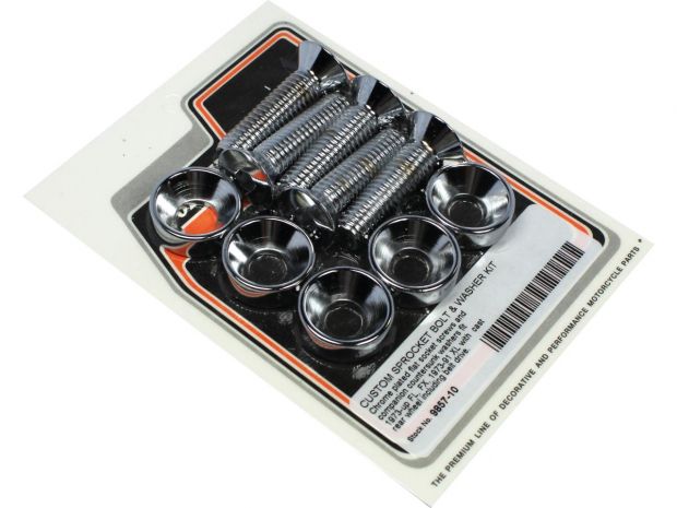 Chrome Plated Rear Sprocket Hardware Kits Rear 