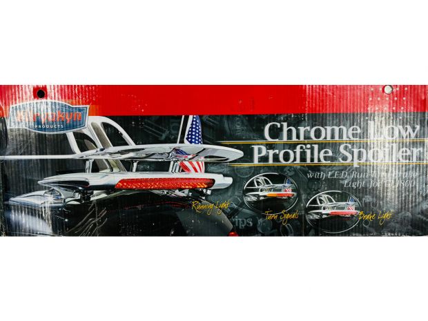 Chrome Low Profile Spoiler W/R-T-B Light 