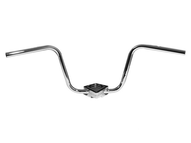 310 Ape Hanger Handlebar Non-Dimpled Chrome 1" Throttle Cables 