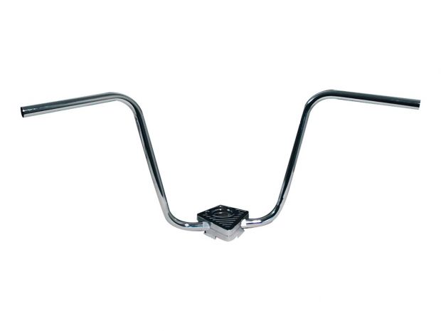 400 Ape Hanger Handlebar Non-Dimpled Chrome 1" Throttle Cables 