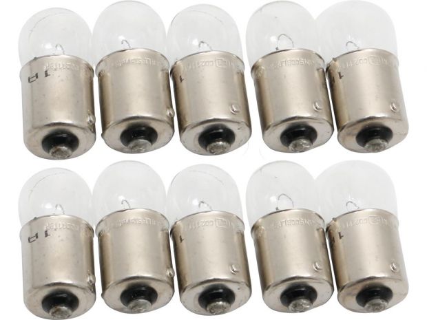 Replacement Bulb 12V, 10W (Bullet Light) Clear Pack 10 