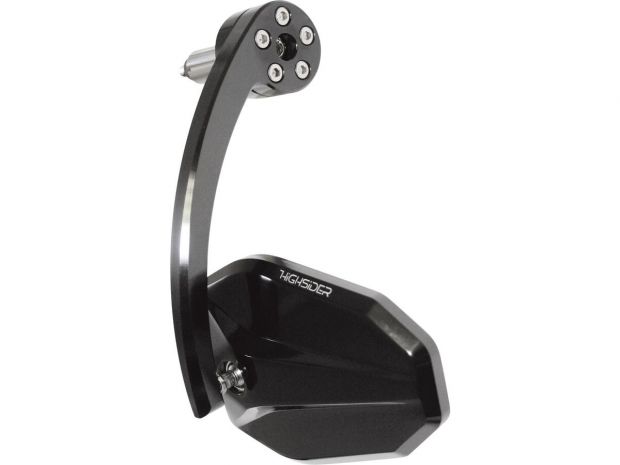 Victory Evo Bar End Mirror 130 mm stem Black, Anodized 