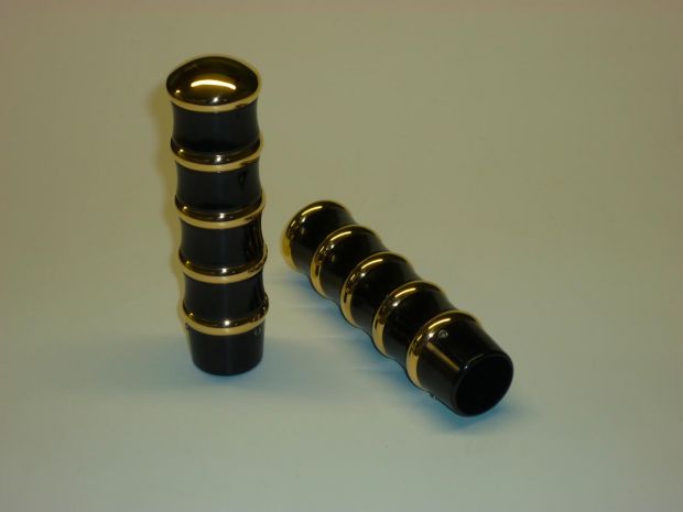 Vintage Grips Black Brass 1" Internal Throttle 