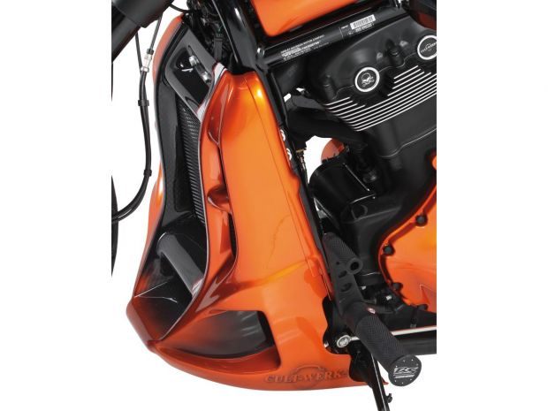 Cult-Werk, Radiator Cover, Racing, ABS Plastic, Black Radiator Cover for V-Rod Models 