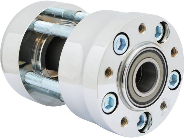 Single Rotor Front Wheel Hub Chrome Non-ABS Single Flange 