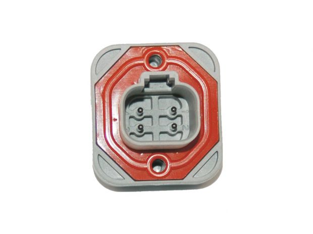 4-Position Header Deutsch DT-Series Sealed Connectors 4-Position Header Gray 