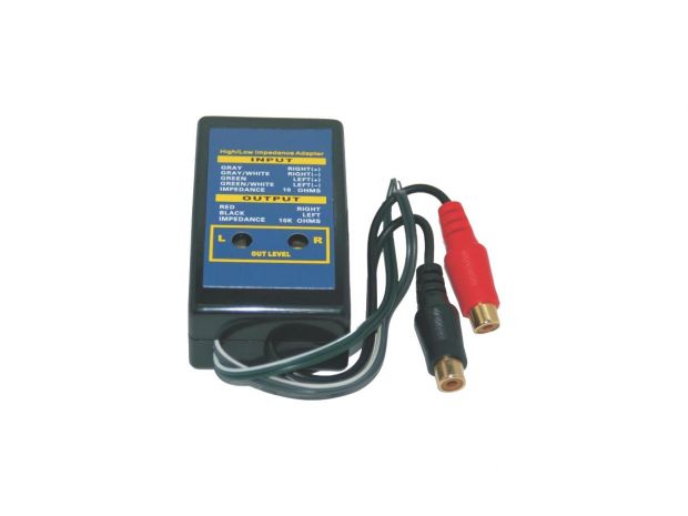 Hi to Low Level Converter for OEM Radios with Amplifiers Black 