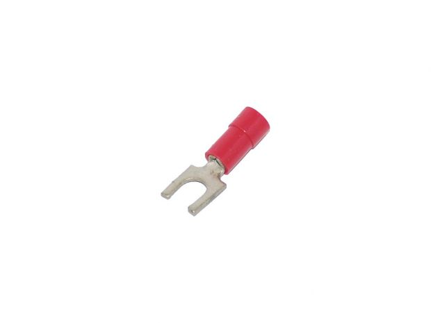 0,7-1,2 mm PVC Fork Terminal Red 