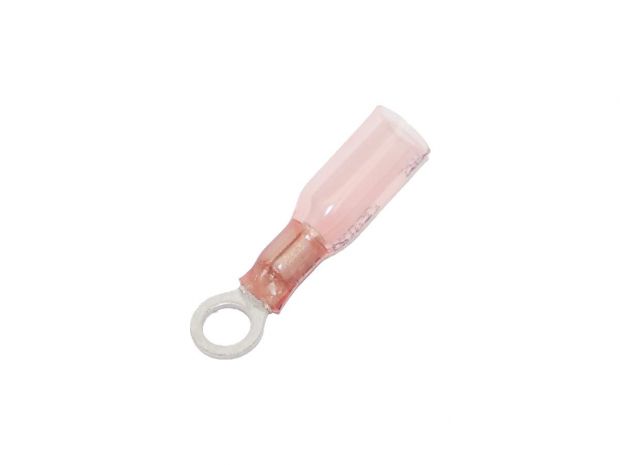 Ring Terminal 0,7-1,2 mm Heat Sealable #10 Pink 
