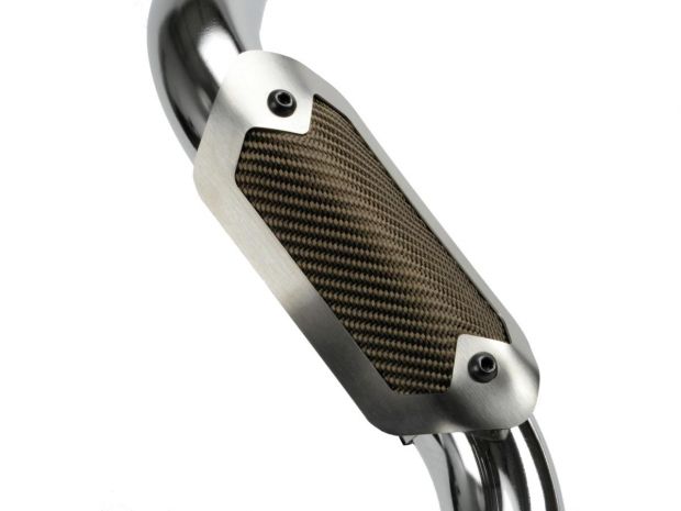 Flexible Heat Shields Titanium Carbon-Look 