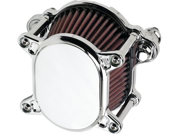 Omega Smooth Air Cleaner Chrome 