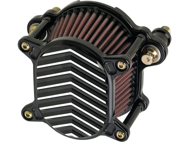 Omega V-Fin Air Cleaner Black 