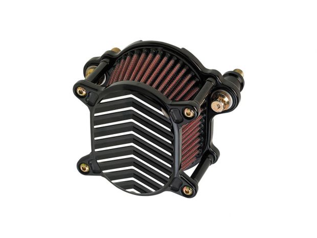 Omega V-Fin Air Cleaner Black 