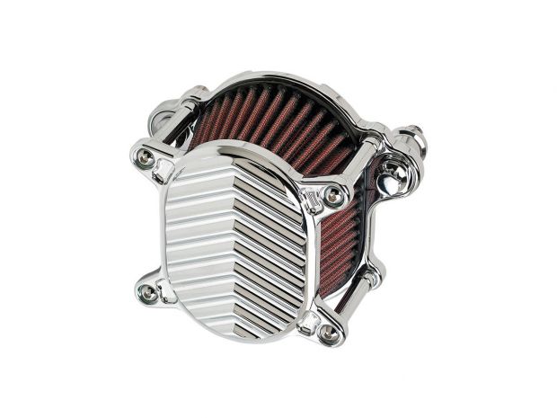 Omega V-Fin Air Cleaner Chrome 