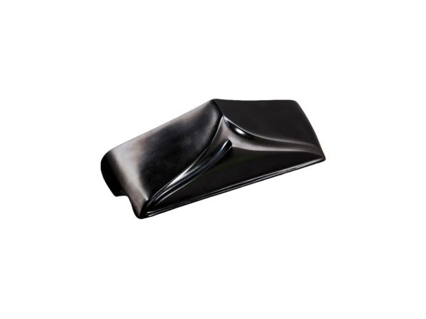 Lower Fairing Cap, NYB Polymer, Raked Neck Lower Fairing Cap Black 