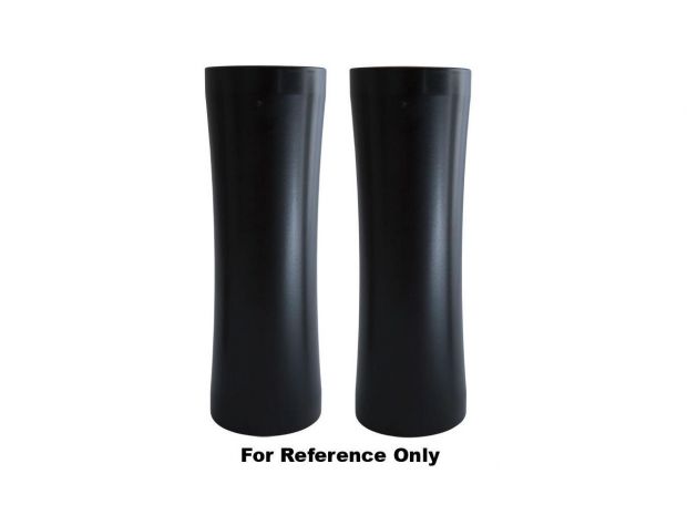 Curved Upper Fork Cover Black Powder Coated Wrinkled 