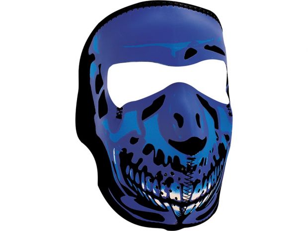 Chrome Skull Neoprene Full Face Mask 