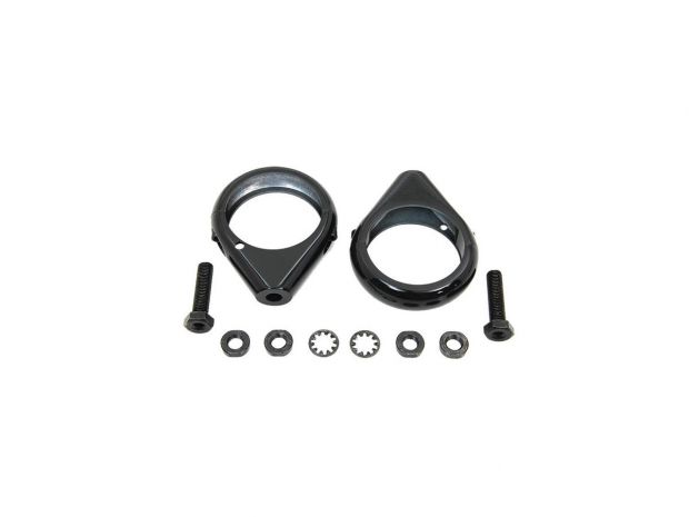 Black Radial Clamp Set , For Models With 39mm Fork Fork Clamp 