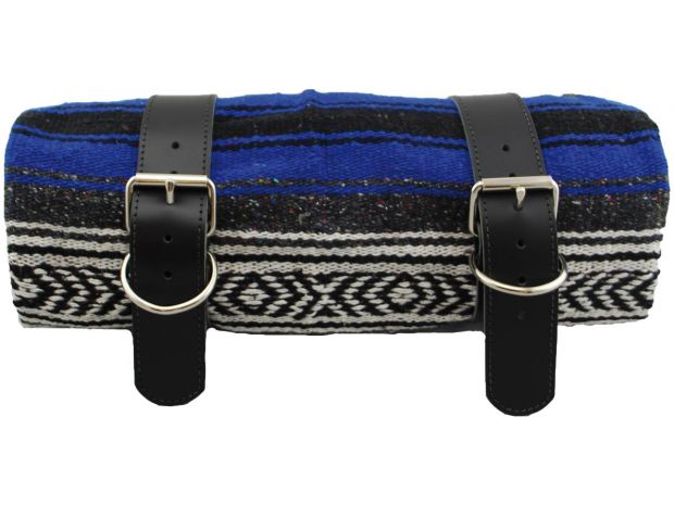 Mexican Serape Mexican Serape Blanket Blue