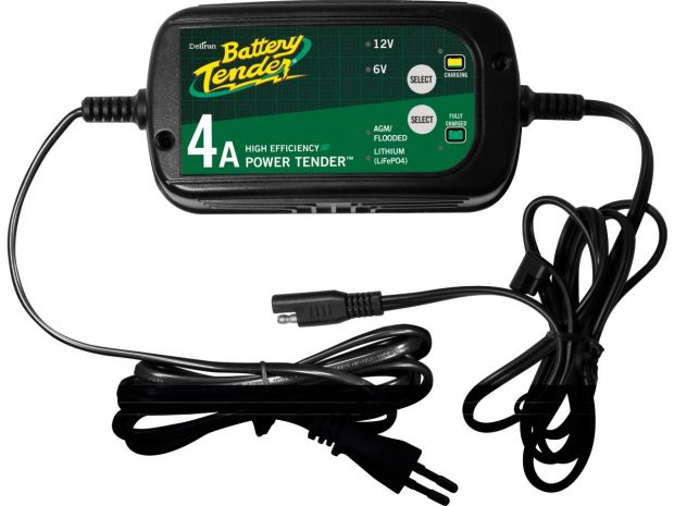 4 Amp, 6/12V Dual Select, Lead Acid/Lithium Battery Charger 4A 