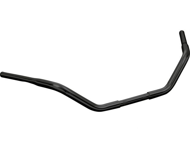 1 1/4" Fat Custom Handlebar Non-Dimpled 3-Hole Black Powder Coated 
