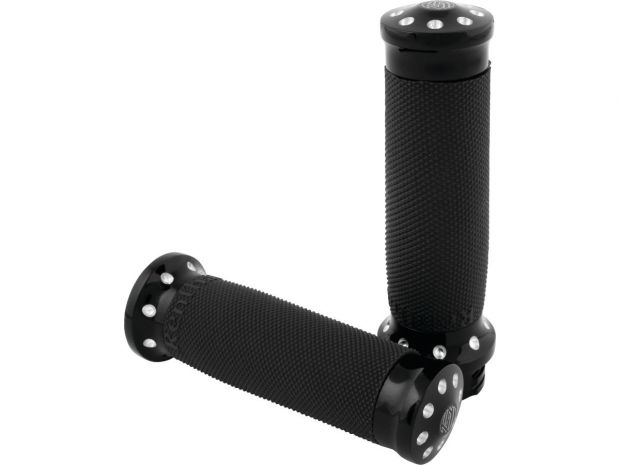 Tracker Grip Set Contrast Cut Anodized 1" Throttle By Wire 