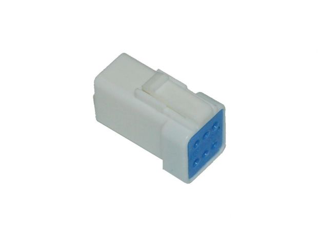 JST 6-Position Receptacle White 