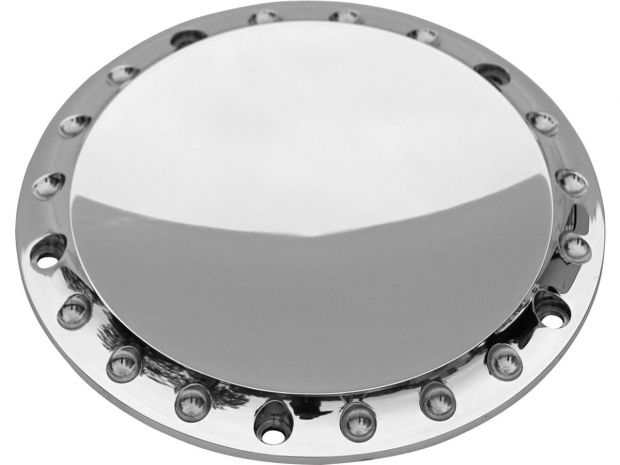 Drilled Clutch Cover 5-hole Aluminium Polished 