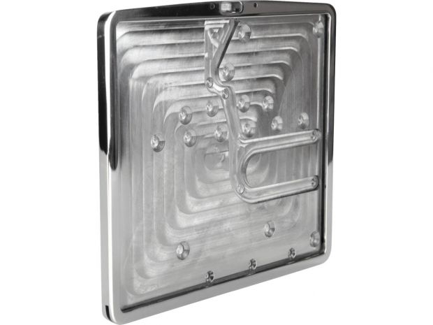 Inside License Plate Base Plate Swedish Size 200x160mm Aluminium Polished 