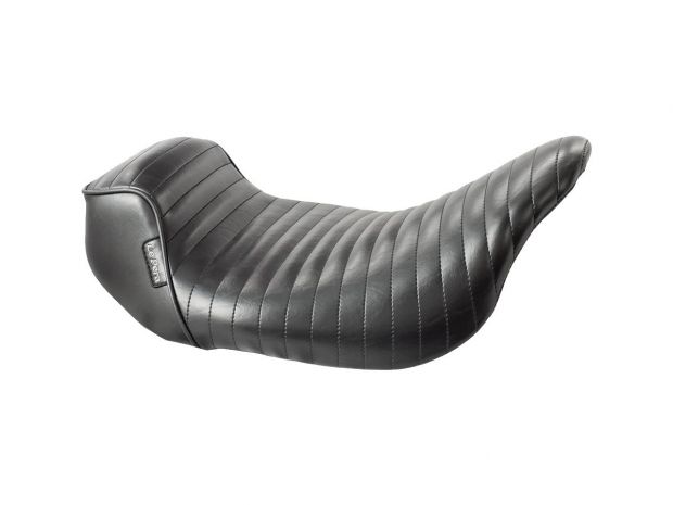 Sprocket Pleated Stitch Seat Black Vinyl 