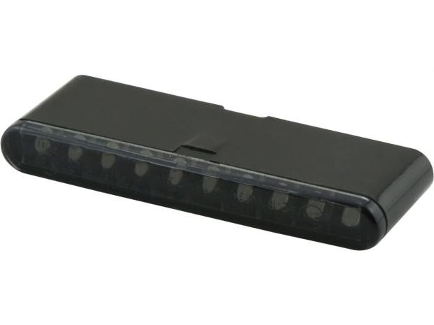 Stripe-Run LED Sequence Turn Signal Height(mm): 7 , Width(mm): 53,3 , Depth(mm): 18 Black Smoke LED 