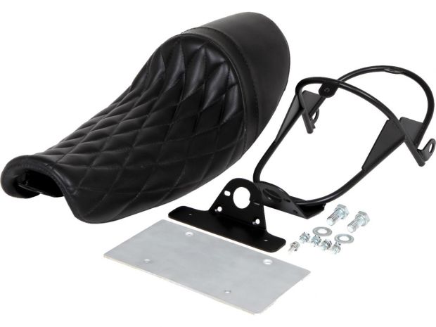 Diagonal Cafe Diamond Seat and Taillight Bracket Kit 