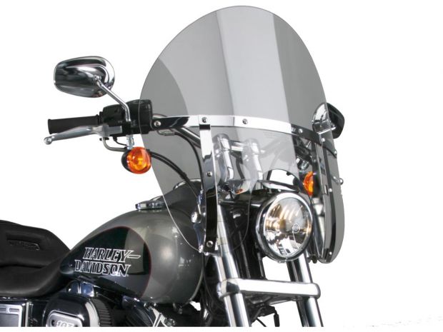 SwitchBlade Chopped Quick Release Windshield Height: 21,1", Width: 22,4" Light Smoke 