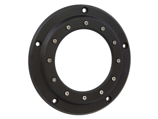 Porthole Derby Cover 5-hole Black Satin 