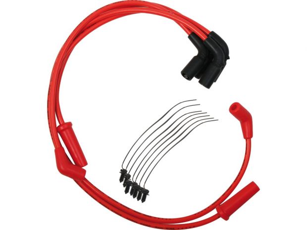 8 mm Custom Spark Plug Wires Red 
