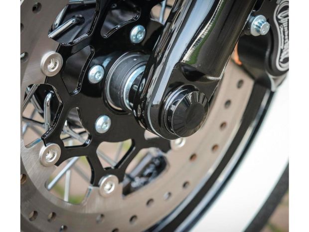 Front Axle Cover Set Black Powder Coated 