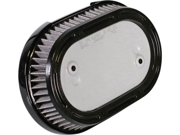 Oval Airbox Air Cleaner Kit Chrome 