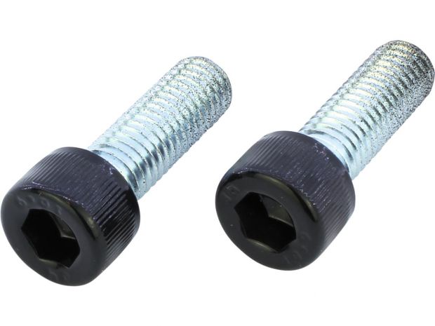 Brake Caliper Screw Kit for V-Rod 2 Screws Gloss Black Powder Coated Rear 