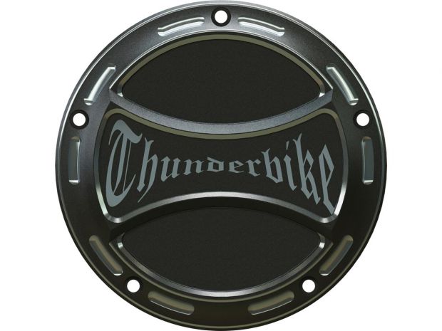 Torque Clutch Cover With Thunderbike Logo, 5-hole Bi-Color Anodized 