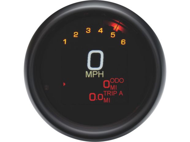 3 3/8" MLX-3000 Series Speedometer/Tachometer Scale: 250 mph; 250 km/h; Scale Color: black Aluminium 85.7 mm 