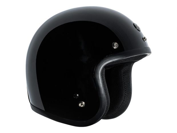 T50C Classic DOT Open Face Helmet Gloss Black | XS