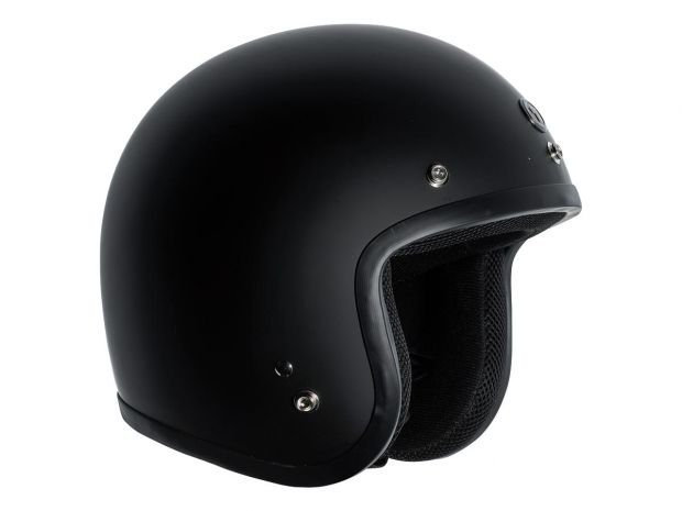 T50C Classic DOT Open Face Helmet Flat Black | XS