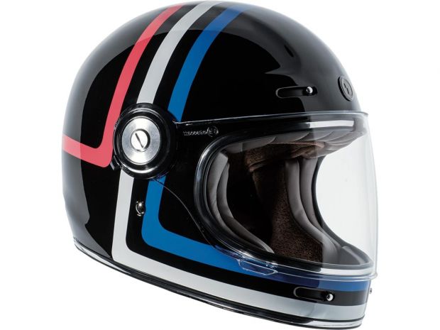 Newport (T-1) Retro Full Face Helmet Americana Tron | 2XL
