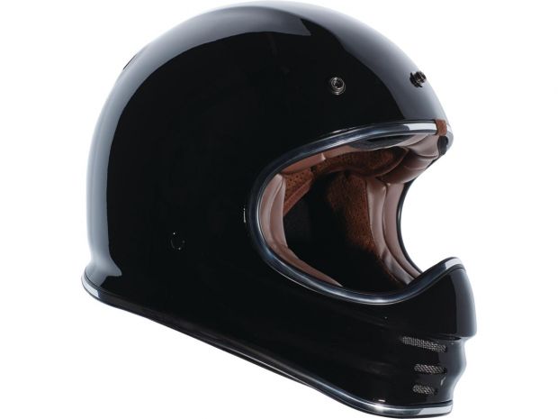 Baja (T-3) Retro MX Helmet Gloss Black | S