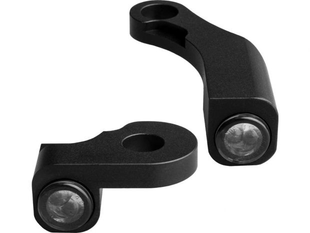 NANO Series LED Turn Signals/Position Light Black Anodized Smoke LED 